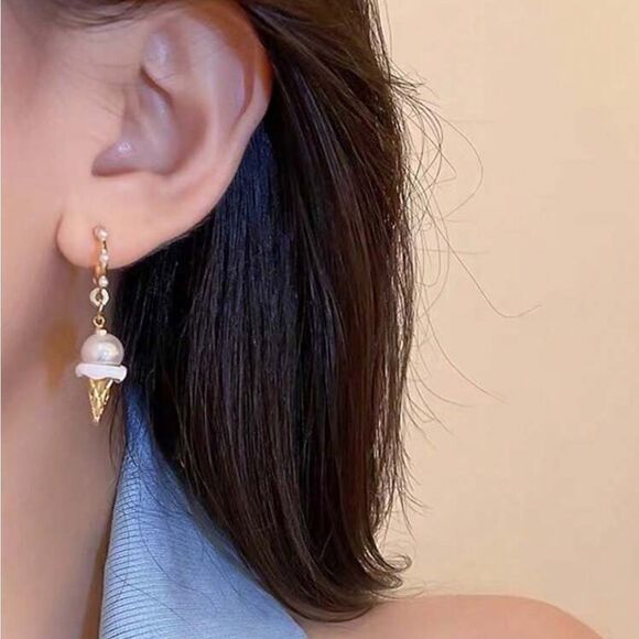 Trendy ice cream earrings N174 - Picture 2 of 4
